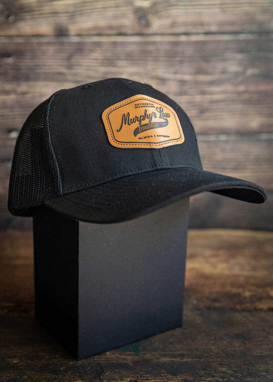 Murphy's Law Distillery Vintage Script Patch Mesh Back Hat (Black)