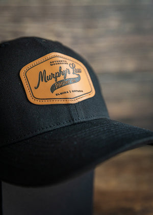 Murphy's Law Distillery Vintage Script Patch Mesh Back Hat (Black)