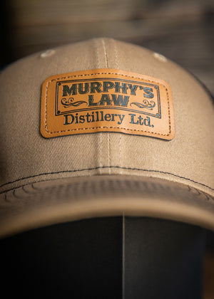 Murphy's Law Distillery Original Core Logo Mesh Back Hat (Light Brown, Sand)